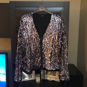 GAP Sequin zip up jacket XL